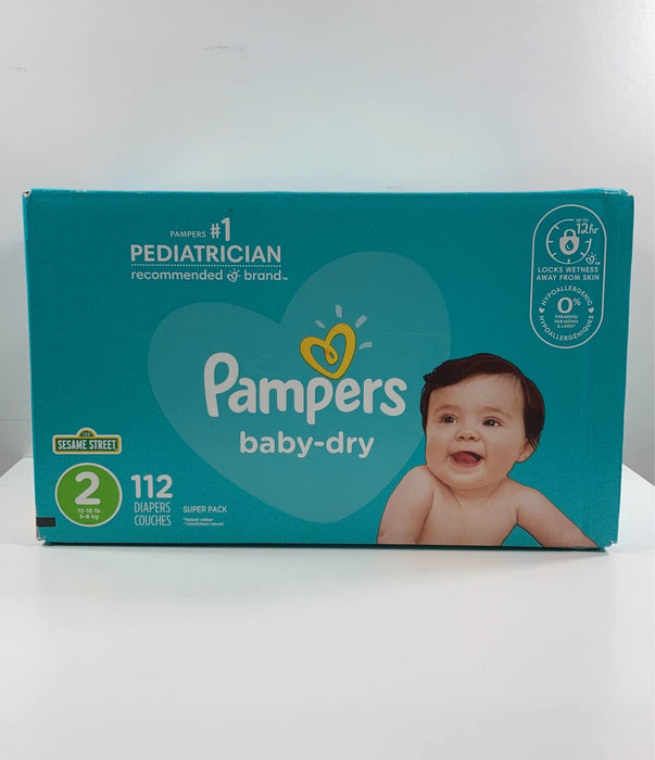 secondhand Pampers Baby-dry Diapers, Size 2