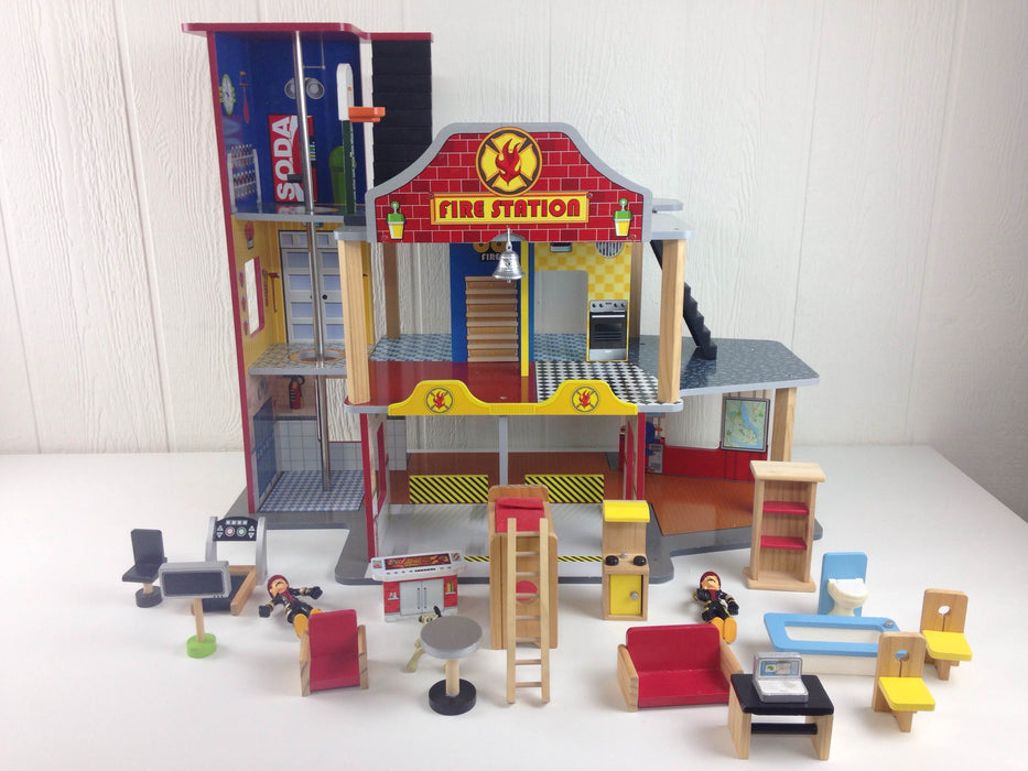 used KidKraft Deluxe Fire Rescue Set