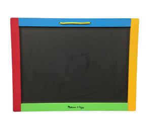 Melissa & Doug Magnetic Chalkboard And Dry-erase Board With 36