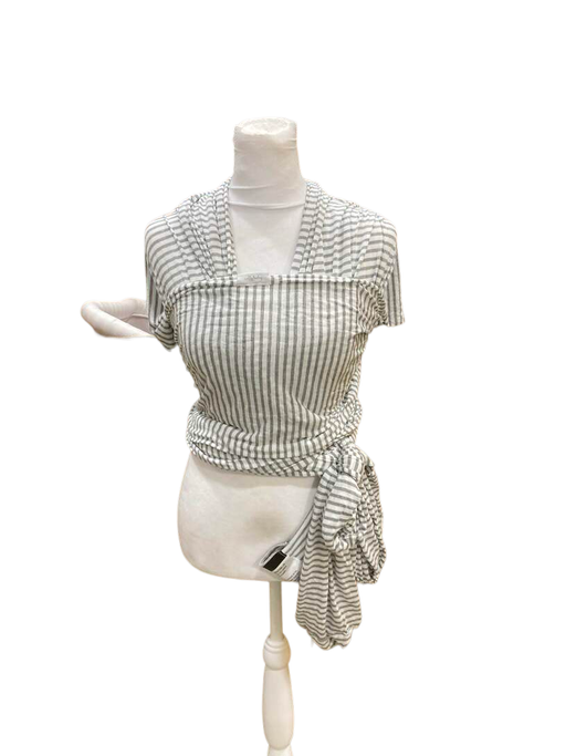 used Solly Baby Wrap, Natural Grey Stripe