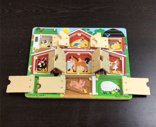 secondhand Melissa & Doug Wooden Magnet Hide And Seek Farm