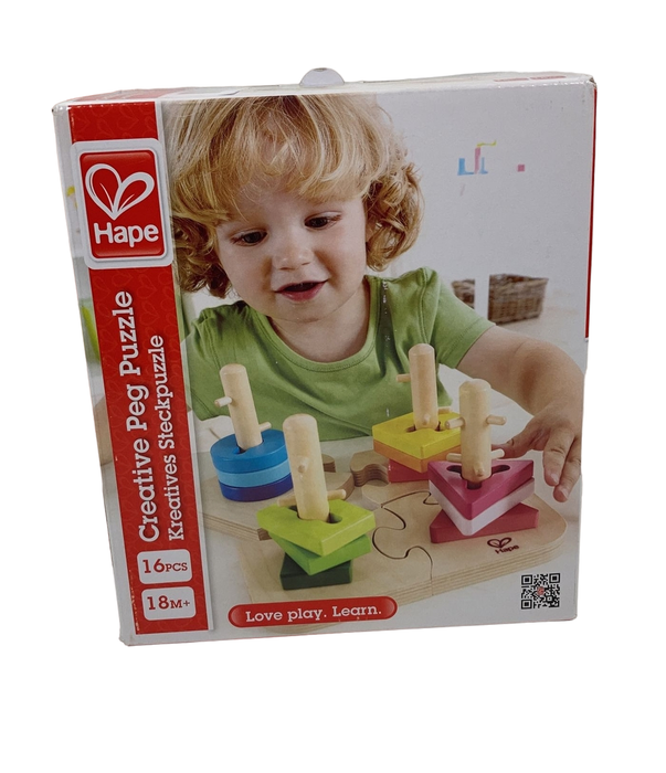 used Hape Creative Peg Puzzle