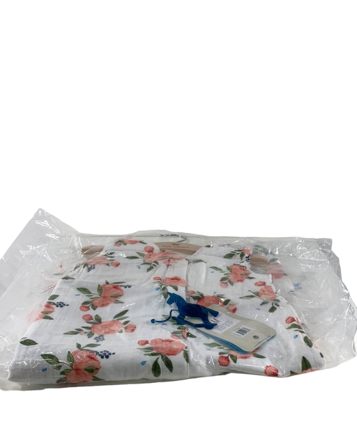 used Little Unicorn Cotton Muslin Sleep Bag, Medium, Regular, Watercolor Roses