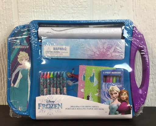 used Disney Frozen Portable Rolling Paper Art Desk