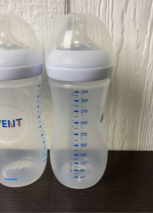 secondhand Philips Avent Natural Baby Bottles, 11 oz 3 pack