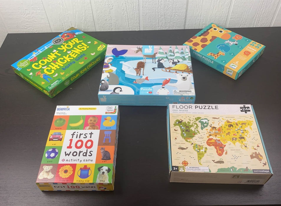 used BUNDLE Board Games And Jigsaw Puzzles