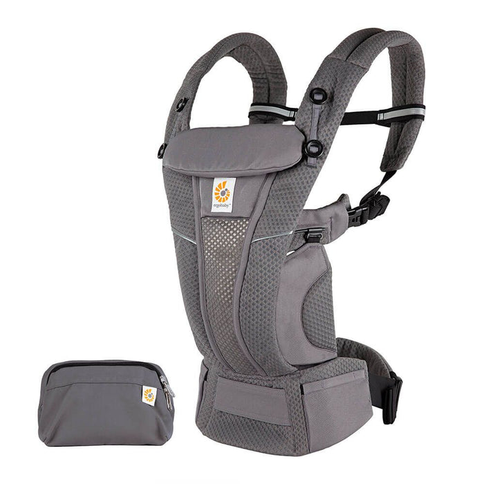 used Ergobaby Omni Breeze Baby Carrier, Graphite Grey