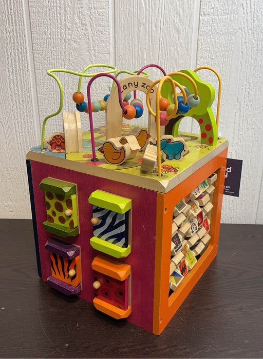 secondhand B. toys Zany Zoo Wooden Activity Cube