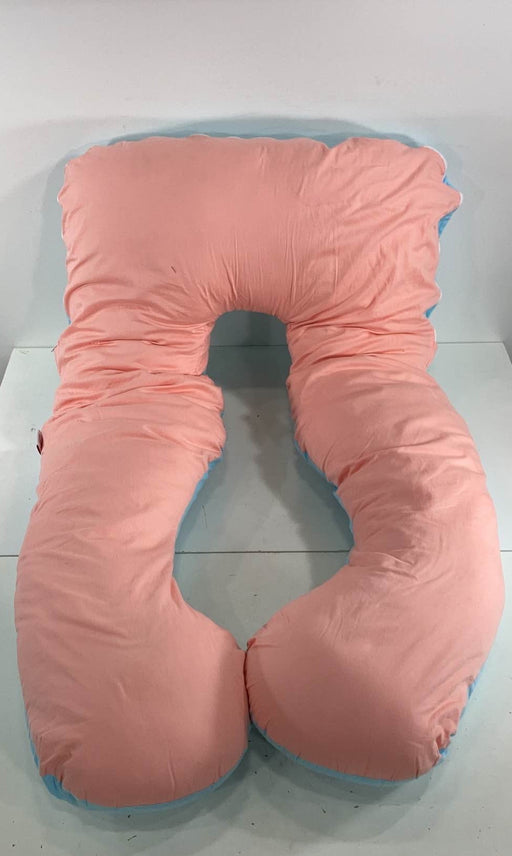 used Queen Rose Pregnancy Body Pillow, blue & pink