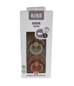 Shop BIBS Boheme Natural Rubber Pacifier 2 Pack, Vanilla/Peach, Size 1 (0+ months) at GoodBuy Gear