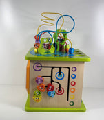 secondhand Hape Country Critters Wooden Activity Cube