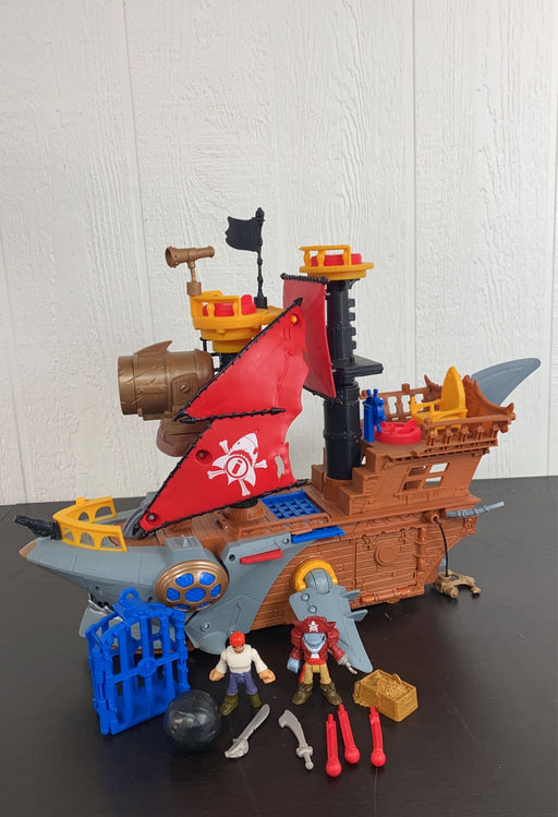 used Fisher Price Imaginext Shark Bite Pirate Ship