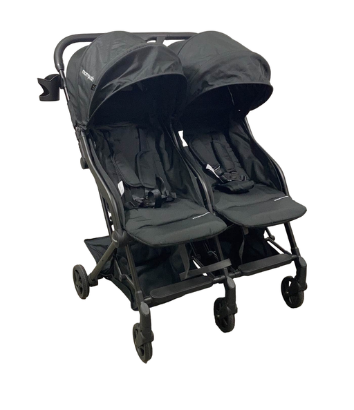 used Mompush Lithe Double Stroller, 2022, Black