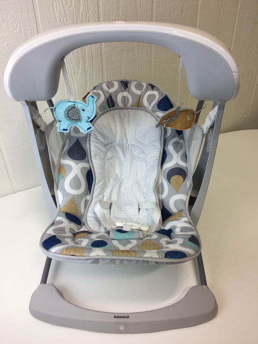 secondhand Fisher Price Deluxe Take-Along Swing & Seat