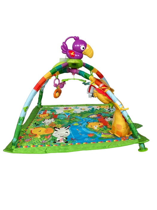 secondhand Fisher Price Rainforest Melodies and Lights Deluxe Gym