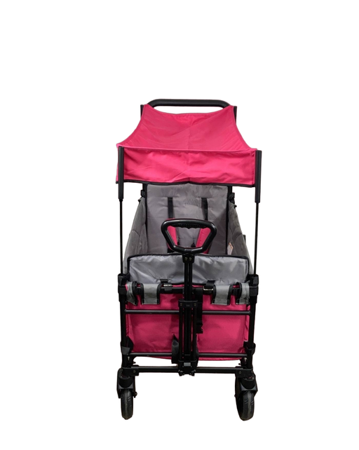 secondhand Wonderfold X2 Push + Pull Double Stroller Wagon, Pretty-n-Pink, 2023