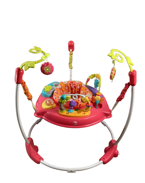 used Fisher Price Jumperoo Activity Center, Pink Petals