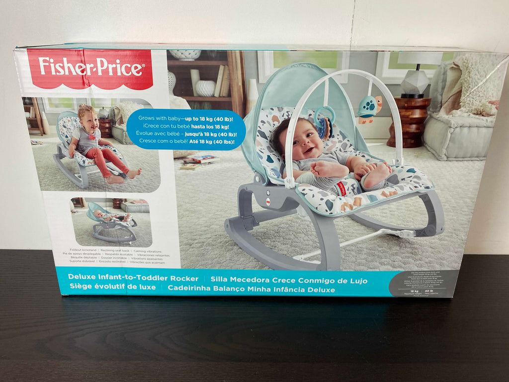 Fisher Price Infant To Toddler Rocker, Blue Pacific Pebble