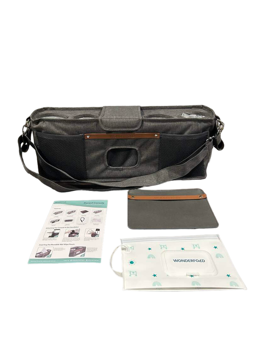 Shop Wonderfold Parent Console, 4 Seater (4 Cup Holders), Volcanic Black at GoodBuy Gear