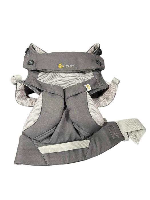 Ergobaby 360 All Positions Cool Air Mesh Baby Carrier, Carbon Grey, With Cool Mesh Infant Insert