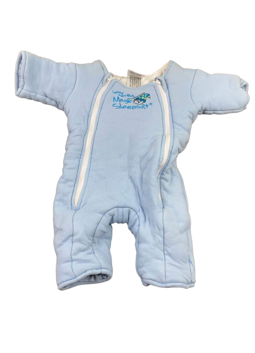 used Baby Merlin's Magic Sleepsuit, Large 6-9 Months, Cotton, Blue