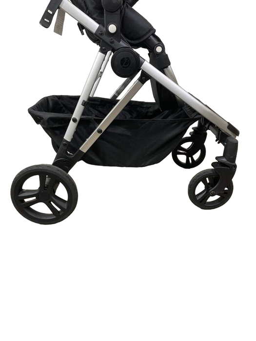 secondhand Mockingbird Single to Double Stroller, Silver with Penny Leather, Watercolor Drops, Bloom, 2023