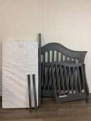 used Million Dollar Baby Ashbury 4 in 1 crib, Gray