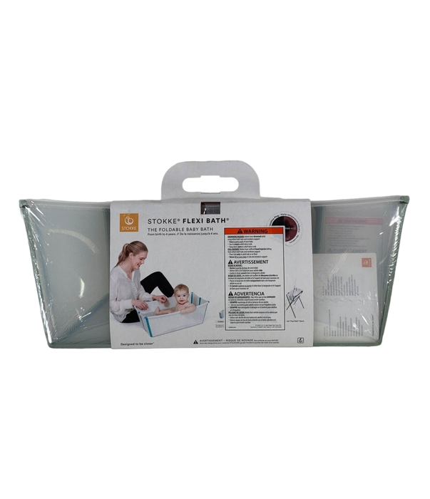 Shop Stokke Flexi Bath Foldable Baby Bathtub, Transparent Green, Regular at GoodBuy Gear