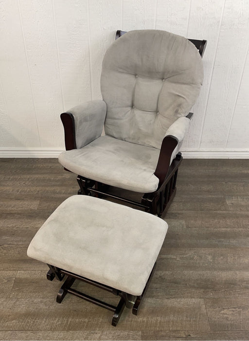 used Upholstered Glider And Ottoman