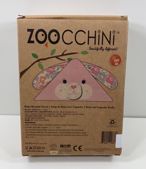 secondhand Zoocchini Hooded Towel, - Bunny