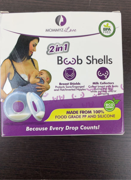 Mommyz Love Breast Shell & Milk Catcher for Breastfeeding Relief - with Plugs
