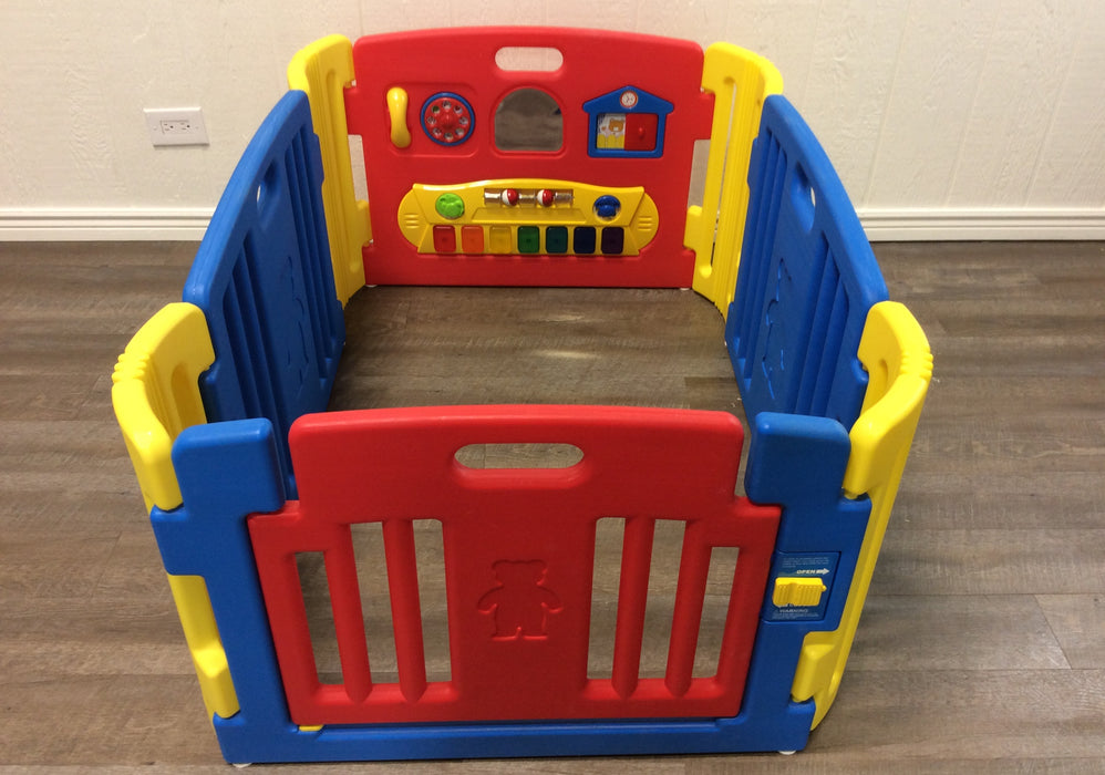 used Friendly Toys Little Playzone With Electronic Lights And Sounds- 4 Panel