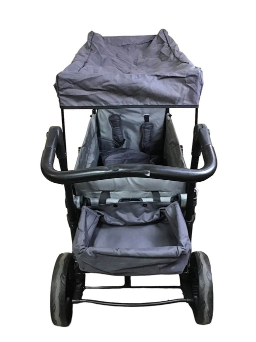 used Wonderfold X2 Push + Pull Double Stroller Wagon, 2019, Stone Gray