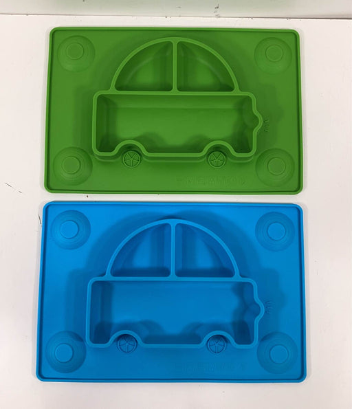 used Silicone Divided Plate, Set of 2