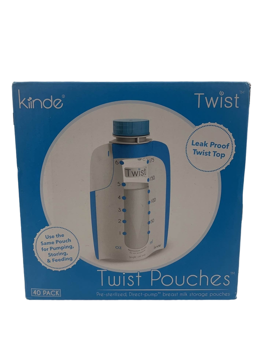 used Kiinde Twist Pouches, 6oz, 40 Pack