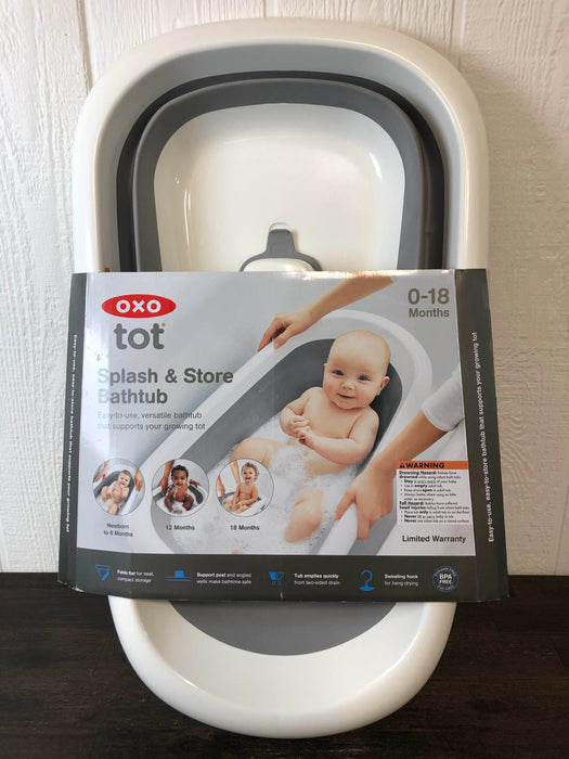 used OXO Tot Splash & Store Baby Bathtub