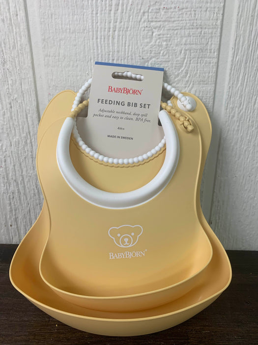 used Baby Bjorn Bibs, Powder Yellow