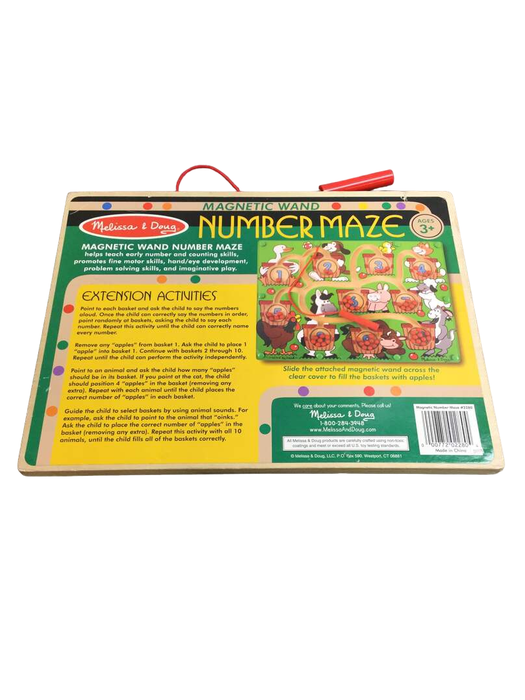 secondhand Melissa & Doug Magnetic Wand Number Maze