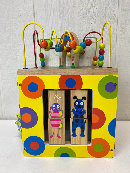 used ALEX Toys Discover My Busy Town Wooden Activity Cube