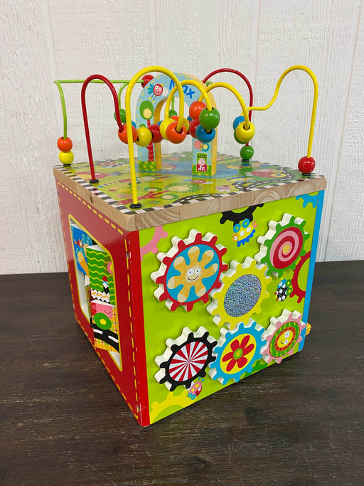 used ALEX Toys Wooden Activity Cube