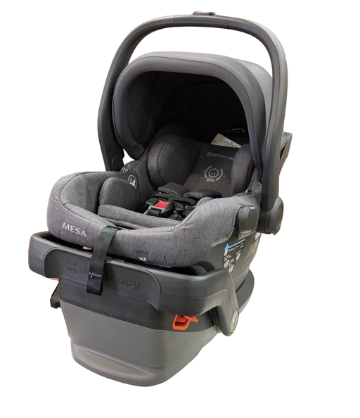 used UPPAbaby MESA V2 Infant Car Seat, 2023, Charcoal Melange Merino Wool)