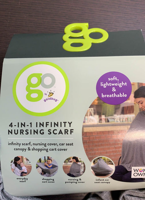 Shop Goldbug 4-in-1 Nursing Scarf, Grey at GoodBuy Gear