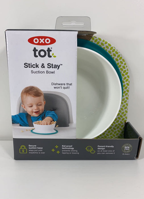 Shop OXO Tot Stick & Stay Suction Bowl, Teal at GoodBuy Gear