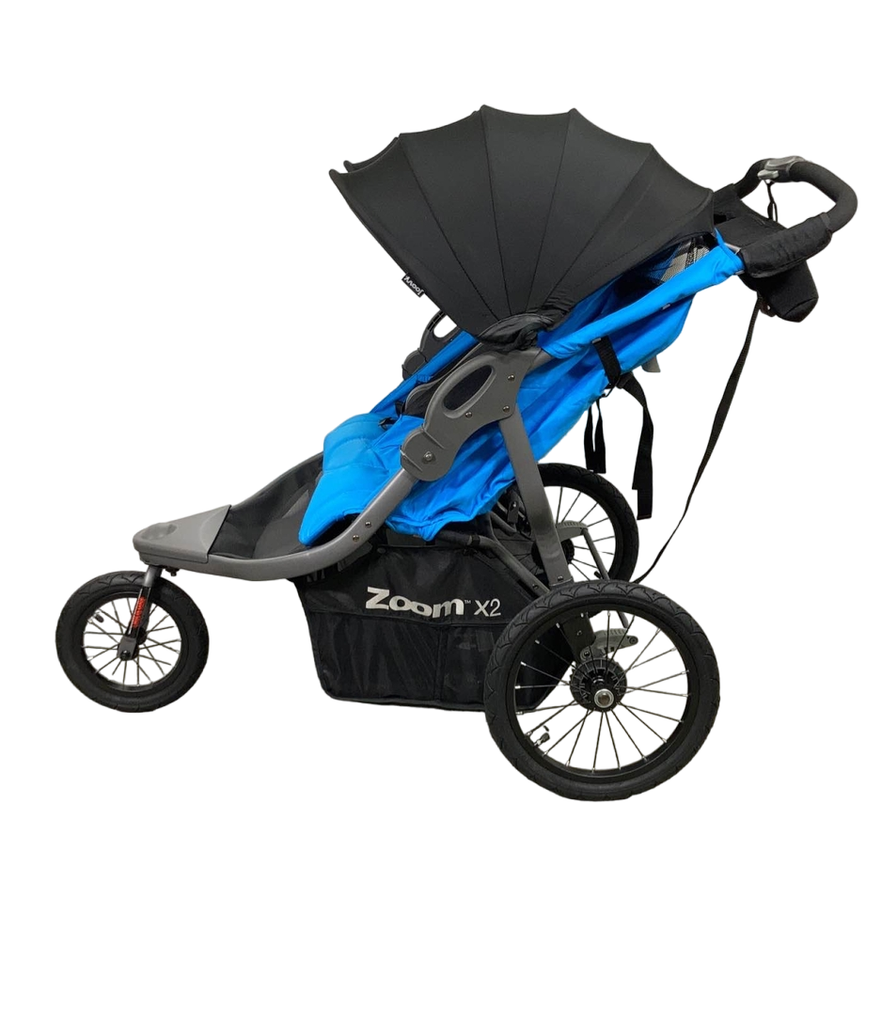 Joovy Zoom X2 Double Jogging Stroller, 2022, Glacier