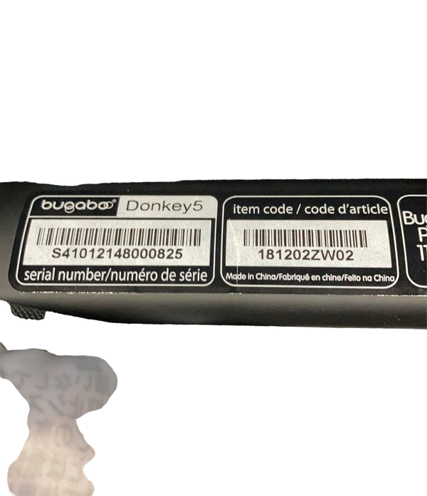 Bugaboo Donkey 5 Duo Extension Set, 2021, Black, Misty White