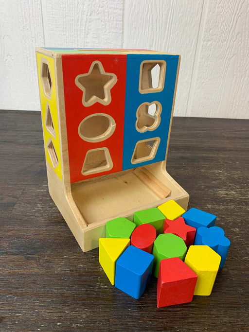 used Melissa & Doug Color Blocks Wooden Shape Sorter