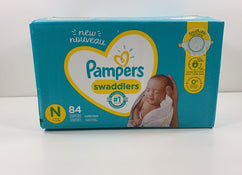 used Pampers Swaddlers Diapers, Newborn