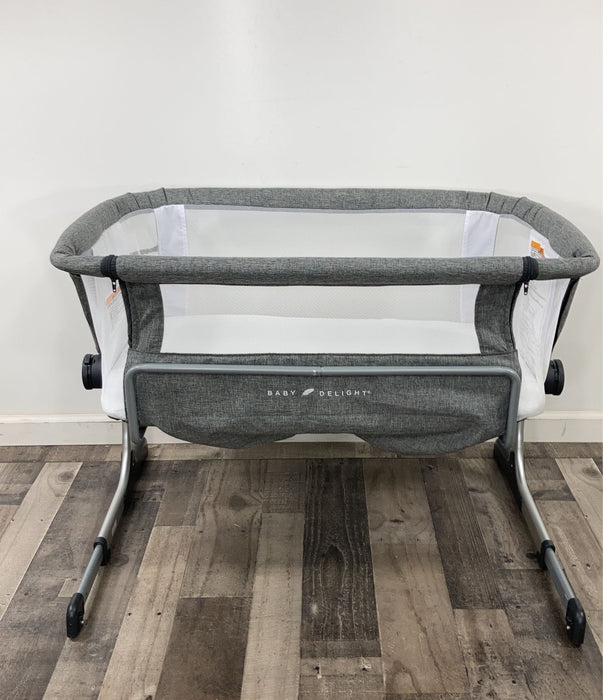 Shop Baby Delight Beside Me Dreamer Bassinet & Bedside Sleeper, Charcoal Tweed at GoodBuy Gear