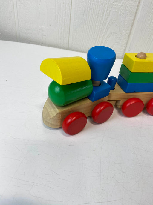 secondhand Melissa & Doug Stacking Train Toddler Toy