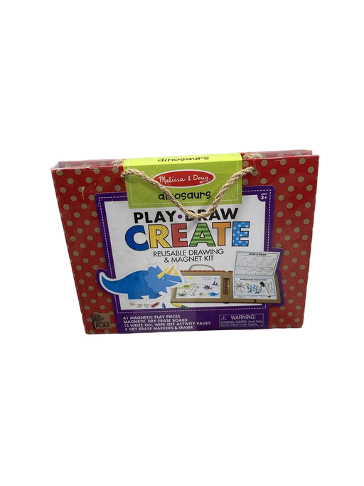 used Melissa & Doug Play, Draw, And Create Reusable Drawing & Magnet Kit, Dinosaurs